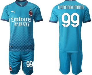 Men 2020-2021 club AC milan away 99 blue Soccer Jerseys