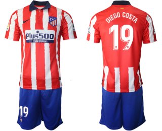 Men 2020-2021 club Atletico Madrid home 19 red Soccer Jerseys