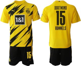 Men 2020-2021 club Borussia Dortmund home 15 yellow Soccer Jerseys