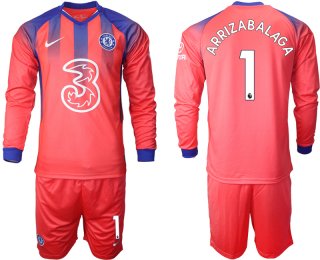 Men 2021 Chelsea away Long sleeve 1 soccer jerseys