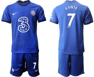 Men 2020-2021 club Chelsea home 7 blue Soccer Jerseys