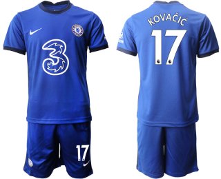 Men 2020-2021 club Chelsea home 17 blue Soccer Jerseys