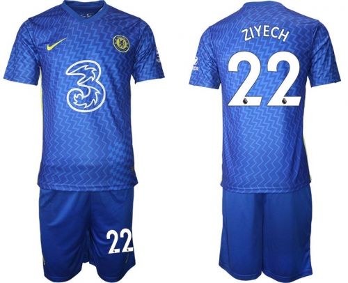 Men 2021-2022 Club Chelsea FC home blue 22 Nike Soccer Jersey