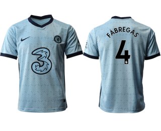 Men 2020-2021 club Chelsea away aaa version 4 Light blue Soccer Jerseys