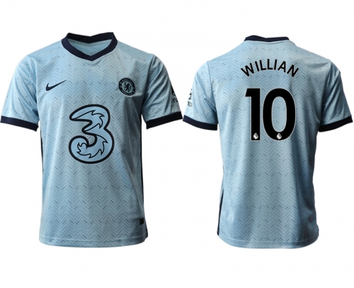 Men 2020-2021 club Chelsea away aaa version 10 Light blue Soccer Jerseys1