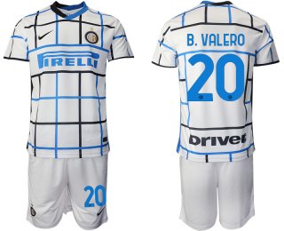 Men 2020-2021 club Inter milan away 20 white Soccer Jerseys