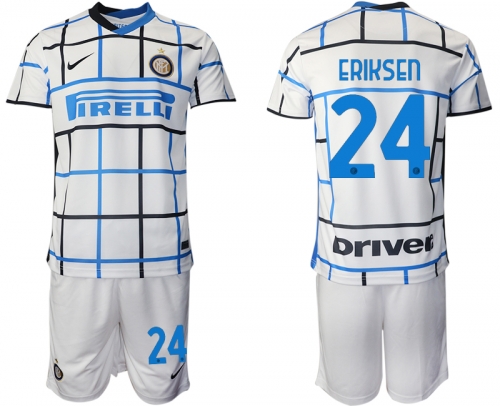 Men 2020-2021 club Inter milan away 24 white Soccer Jerseys