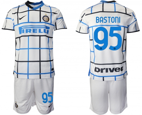 Men 2020-2021 club Inter milan away 95 white Soccer Jerseys