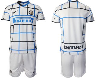 Men 2020-2021 club Inter milan away blank white Soccer Jerseys