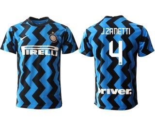 Men 2020-2021 club Inter Milan home aaa versio 4 blue Soccer Jerseys