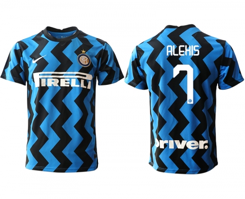 Men 2020-2021 club Inter Milan home aaa versio 7 blue Soccer Jerseys