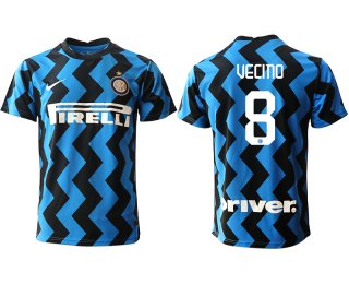 Men 2020-2021 club Inter Milan home aaa versio 8 blue Soccer Jerseys