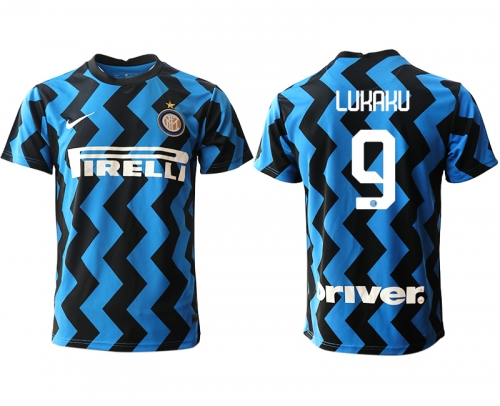 Men 2020-2021 club Inter Milan home aaa versio 9 blue Soccer Jerseys