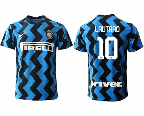 Men 2020-2021 club Inter Milan home aaa versio 10 blue Soccer Jerseys