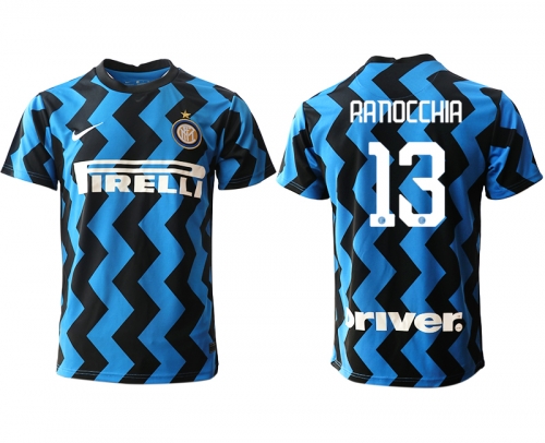 Men 2020-2021 club Inter Milan home aaa versio 13 blue Soccer Jerseys