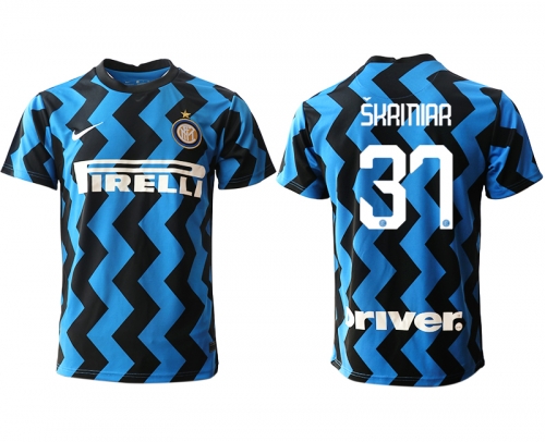 Men 2020-2021 club Inter Milan home aaa versio 37 blue Soccer Jerseys