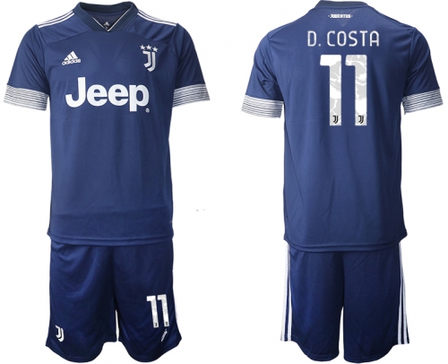 Men 2020-2021 club Juventus away 11 blue Soccer Jerseys