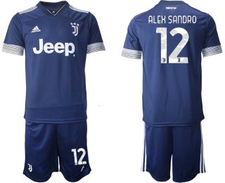 Men 2020-2021 club Juventus away 12 blue Soccer Jerseys