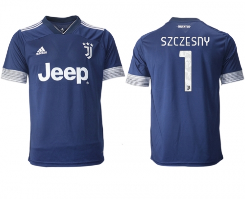 Men 2020-2021 club Juventus away aaa version 1 blue Soccer Jerseys