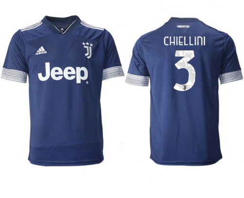 Men 2020-2021 club Juventus away aaa version 3 blue Soccer Jerseys