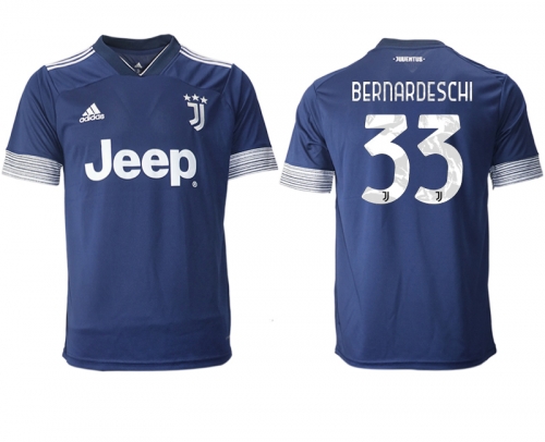 Men 2020-2021 club Juventus away aaa version 33 blue Soccer Jerseys