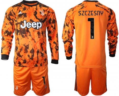 Men 2020-2021 club Juventus away long sleeves 1 orange Soccer Jerseys