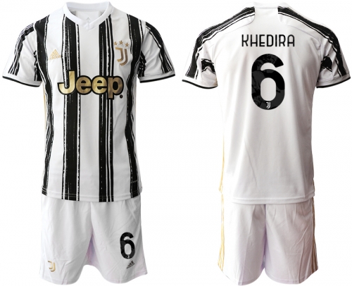 Men 2020-2021 club Juventus home 6 white black Soccer Jerseys