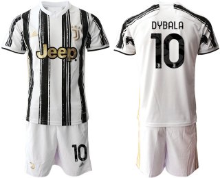 Men 2020-2021 club Juventus home 10 white black Soccer Jerseys1