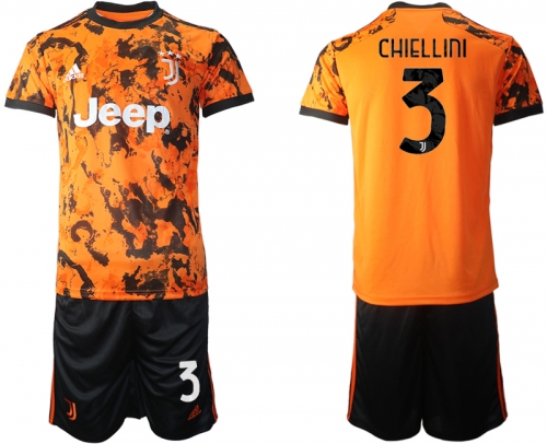 Men 2020-2021 club Juventus Second away 3 orange Soccer Jerseys