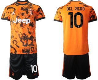 Men 2020-2021 club Juventus Second away 10 orange Soccer Jerseys