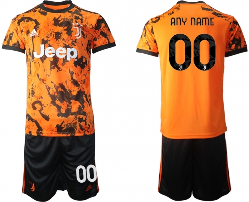 Men 2020-2021 club Juventus Second away customized orange Soccer Jerseys