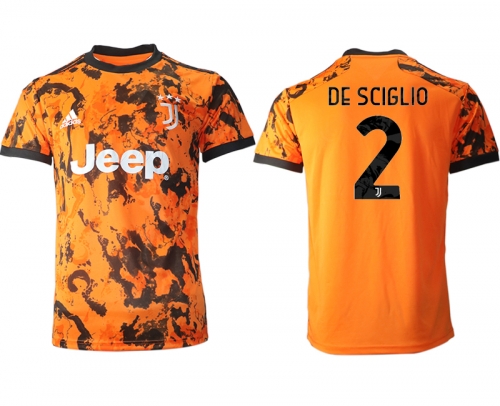 Men 2020-2021 club Juventus Second away aaa version 2 orange Soccer Jerseys