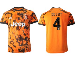 Men 2020-2021 club Juventus Second away aaa version 4 orange Soccer Jerseys