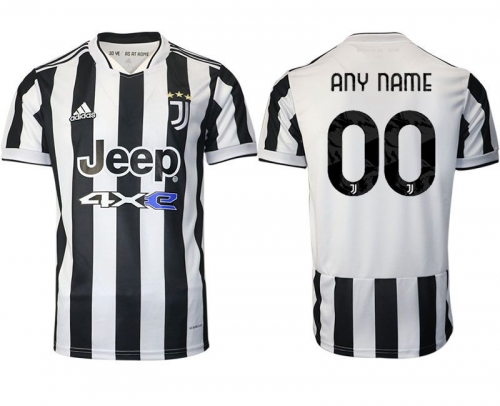 Men 2021-2022 Club Juventus home aaa version white customized Adidas Soccer Jersey