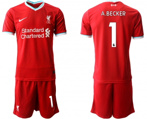 Men 2020-2021 club Liverpool home 1 red Soccer Jerseys