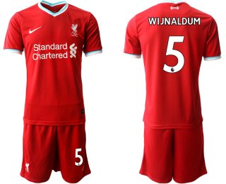 Men 2020-2021 club Liverpool home 5 red Soccer Jerseys