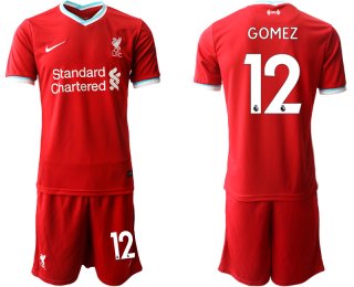 Men 2020-2021 club Liverpool home 12 red Soccer Jerseys