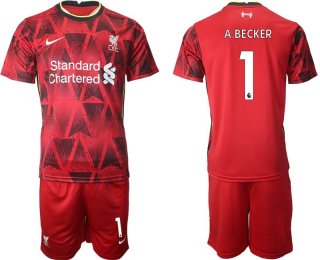 Men 2021-2022 Club Liverpool home red 1 Nike Soccer Jersey