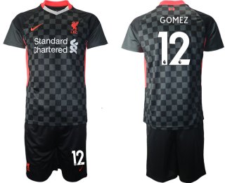 Men 2020-2021 club Liverpool Second away 12 black Soccer Jerseys