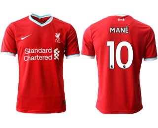 Men 2020-2021 club Liverpool home aaa version 10 red Soccer Jerseys