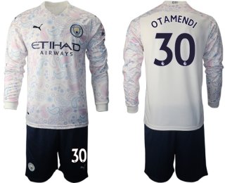 2021 Men Manchester city away long sleeve 30 soccer jerseys