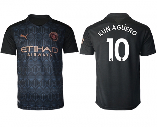 Men 2020-2021 club Manchester City away aaa version 10 black Soccer Jerseys