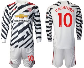 2021 Men Manchester united away long sleeve 10 soccer jerseys