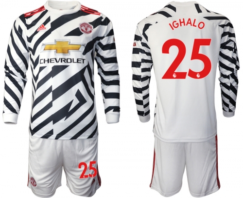 2021 Men Manchester united away long sleeve 25 soccer jerseys