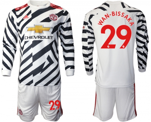 2021 Men Manchester united away long sleeve 29 soccer jerseys