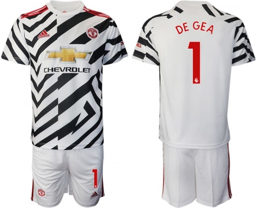 Men 2020-2021 club Manchester united away 1 white Soccer Jerseys