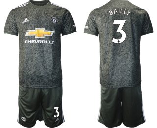 Men 2020-2021 club Manchester United away 3 black Soccer Jerseys