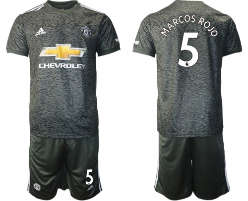 Men 2020-2021 club Manchester United away 5 black Soccer Jerseys