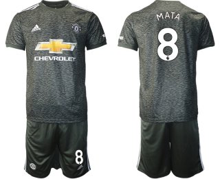 Men 2020-2021 club Manchester United away 8 black Soccer Jerseys