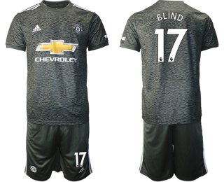 Men 2020-2021 club Manchester United away 17 black Soccer Jerseys